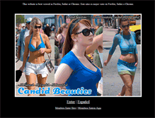 Tablet Screenshot of candidbeauties.com